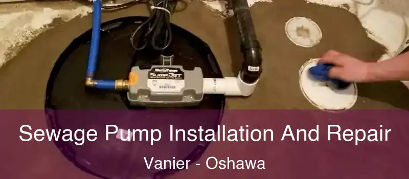 Sewage Pump Installation And Repair Vanier - Oshawa